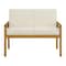 Alaterre Furniture Okemo Weather-Resistant Acacia Wood Outdr Patio Set - 2 Seater Couch, Coffee Table, Cream Cushions ANOK0313ANO - alternate 9